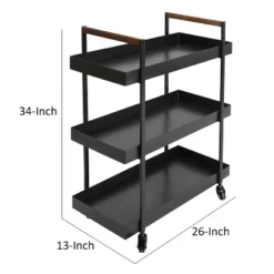 Metal Frame Bar Cart With Tray Shelves Black - The Urban Port 11 Metal Frame Bar Cart With Tray Shelves Black - The Urban Port -Baxton Studio Sale Shop GUEST c7a0ddb5 6ac4 4d40 b1db 3fef66e40fdd