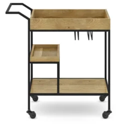 Lintz Bar Cart Natural - WyndenHall -Baxton Studio Sale Shop GUEST c7b7f507 1bfc 4686 9eb7 e3f5b97aab6a