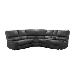 3pc Quinby Leather Power Sectional - Abbyson Living -Baxton Studio Sale Shop GUEST c8285caf 6665 45b1 9e9e b898d69a5ce9