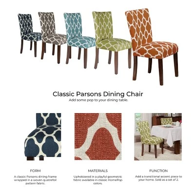 Set Of 2 Parson Dining Chair - HomePop 16 Set Of 2 Parson Dining Chair - HomePop - Image 16