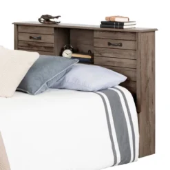 Full Ulysses Kids' Bookcase Headboard With Doors Fall Oak - South Shore: Full Size, Modern, Wood, Brown -Baxton Studio Sale Shop GUEST c9336ee6 03ae 4ea0 ab3b de7002c1b948