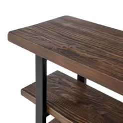 Pomona 2 Shelf Console Table Brown - Alaterre Furniture -Baxton Studio Sale Shop GUEST c95d29a5 2384 4578 b501 f493760c7778
