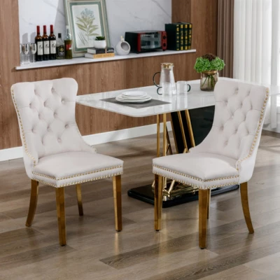 Modern Upholstered Dining Chairs Set Of 2, Dining Chairs With High Back,Velvet Cushion Dining Chairs For Kitchen Or Dining Room-Maison Boucle 15 Modern Upholstered Dining Chairs Set Of 2, Dining Chairs With High Back,Velvet Cushion Dining Chairs For Kitchen Or Dining Room-Maison Boucle - Image 15