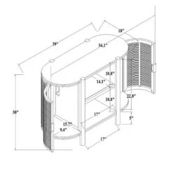 Portola Hills Caned Door Console With Shelves - Threshold™ Designed With Studio McGee -Baxton Studio Sale Shop GUEST ca010533 3434 4baa 9362 bdbf17be2193