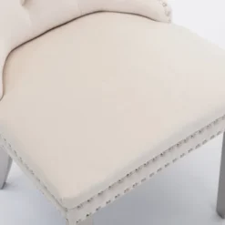 Modern Upholstered Dining Chairs Set Of 2, Dining Chairs With High Back,Velvet Cushion Dining Chairs For Kitchen Or Dining Room-Maison Boucle 24 Modern Upholstered Dining Chairs Set Of 2, Dining Chairs With High Back,Velvet Cushion Dining Chairs For Kitchen Or Dining Room-Maison Boucle -Baxton Studio Sale Shop GUEST caac9d06 4de9 41c3 8b14 909f016f5d77