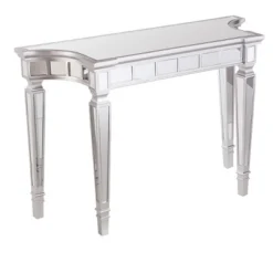 Glenrose Glam Mirrored Console Table - Matte Silver - Aiden Lane 15 Glenrose Glam Mirrored Console Table - Matte Silver - Aiden Lane -Baxton Studio Sale Shop GUEST cac1d4c8 fbae 4053 b339 aae1e8dbd68f