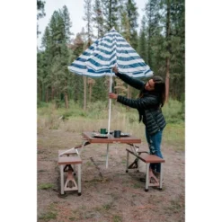 Stansport Picnic Table And Umbrella Combo Pack Wood Grain 17 Stansport Picnic Table And Umbrella Combo Pack Wood Grain -Baxton Studio Sale Shop GUEST cb368376 679e 45d0 981a c6d9c3535697