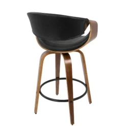 Set Of 2 Symphony Mid Century Modern Counter Height Barstool Faux Leather Walnut/Black - LumiSource 11 Set Of 2 Symphony Mid Century Modern Counter Height Barstool Faux Leather Walnut/Black - LumiSource -Baxton Studio Sale Shop GUEST cba8a735 5a8a 41ab b3da 209d8bb6172b