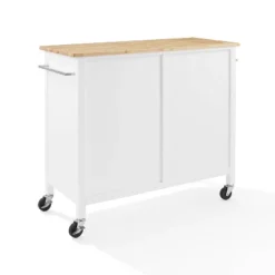 Soren Wood Top Kitchen Island/Cart Natural/White - Crosley 23 Soren Wood Top Kitchen Island/Cart Natural/White - Crosley -Baxton Studio Sale Shop GUEST cbaa96e5 530c 414c aa07 95b8da83d34d