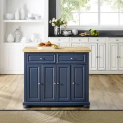 Madison Kitchen Island Navy - Crosley -Baxton Studio Sale Shop GUEST cbb101c1 4782 4e54 a520 304c5409eff6