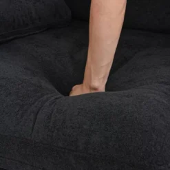 Cloud Modular Sectional Sofa Couch,160.6" L Shaped Convertible Couches With Storage Ottoman For Living Room,Sofa Covers Washable&Replaceable -Baxton Studio Sale Shop GUEST cbdeca89 30e9 400f aaa6 d3ea6eea91d1