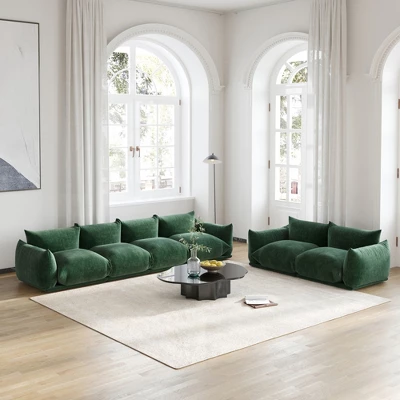 Modular Sectional Sofa,Chenilleyarn Minimalist Sofa Couch,Convertible Sofa Set Wide Seat Living Room Sofa Sets 9 Modular Sectional Sofa,Chenilleyarn Minimalist Sofa Couch,Convertible Sofa Set Wide Seat Living Room Sofa Sets - Image 9