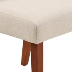 Set Of 2 Troy Upholstered Fabric Keyhole Dining Chairs - Inspire Q -Baxton Studio Sale Shop GUEST ccdb7d97 194f 4b1f a1be b20976131435