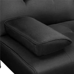 Yaheetech Convertible Futon Sofa Bed Tufted Fabric Futon With Cupholders And Pillows -Baxton Studio Sale Shop GUEST cdb17eb5 fbc9 4cd4 bb2b 9c11482e4d27