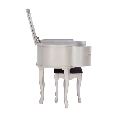 Paloma Vanity Set Silver - Linon 7 Paloma Vanity Set Silver - Linon - Image 7