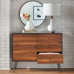 Rodan Mid-Century Modern 1 Door With 3 Drawer Buffet Black/White - Lifestorey 6 Rodan Mid-Century Modern 1 Door With 3 Drawer Buffet Black/White - Lifestorey -Baxton Studio Sale Shop GUEST ce18ac90 cef7 420e 8cc6 98f62d5ea2fc
