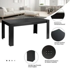 Costway 5pcs Dining Set Wood Table And 4 Fabric Chairs Home Kitchen Modern 14 Costway 5pcs Dining Set Wood Table And 4 Fabric Chairs Home Kitchen Modern -Baxton Studio Sale Shop GUEST ce566652 64c0 4859 bbfa 3acfe48c70b0