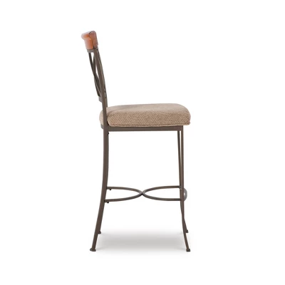 29" Carter Barstool Tan/Cherry - Powell Company 2 29" Carter Barstool Tan/Cherry - Powell Company - Image 2