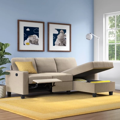 Palisades Reclining Sectional With Left Storage Chaise - Serta 14 Palisades Reclining Sectional With Left Storage Chaise - Serta - Image 14