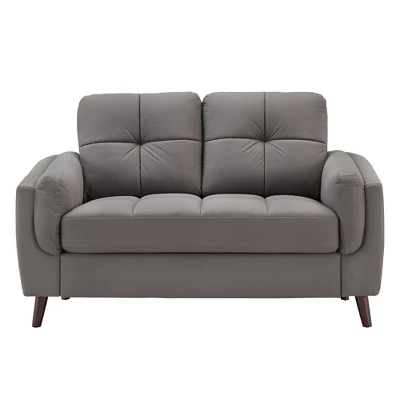 Inspire Q Deacon Loveseat Gray 3 Inspire Q Deacon Loveseat Gray - Image 3