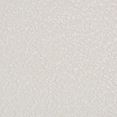 Roxy Boucle Upholstered And Wood Ottoman Footstool Off White/Walnut Brown - Baxton Studio: Mid-Century, Foam Padded, Retro Style 5 Roxy Boucle Upholstered And Wood Ottoman Footstool Off White/Walnut Brown - Baxton Studio: Mid-Century, Foam Padded, Retro Style - Image 5