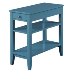 American Heritage 3 Tier End Table With Drawer - Breighton Home -Baxton Studio Sale Shop GUEST cf6845a2 ace5 4cfe 9962 a37cf6328257