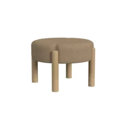 Luna Boucle Ottoman - HomePop
