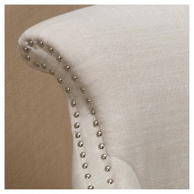 Filmore Fabric Armchair Light Beige - Christopher Knight Home 3 Filmore Fabric Armchair Light Beige - Christopher Knight Home - Image 3