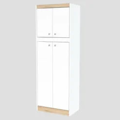 4 Doors Kitchen Storage Cabinet White/Oak - Inval -Baxton Studio Sale Shop GUEST d0da46bf 83eb 4030 bf39 36fd979dd345