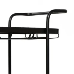 Contemporary Metal Bar Cart Black - Olivia & May -Baxton Studio Sale Shop GUEST d0df8cc9 3b25 479a 8bb6 e3d0d93b9ea0