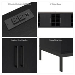 Somerton Credenza TV Stand For TVs Up To 70" Light Brown Oak - Room & Joy 13 Somerton Credenza TV Stand For TVs Up To 70" Light Brown Oak - Room & Joy -Baxton Studio Sale Shop GUEST d17e8867 dd24 4f70 886c a99e38a5a98b