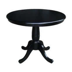36" Round Top Pedestal Table Black - International Concepts -Baxton Studio Sale Shop GUEST d1975178 0ea6 46ca 9db8 3cb053074b9b