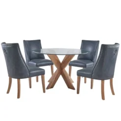 5pc Axbridge Dining Set - Powell -Baxton Studio Sale Shop GUEST d1bc13ab 972f 487e 83a0 19e074c1a8b0