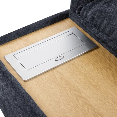 Whisen 90" U-shaped Sectional Sofa Modular Sofa Couch With A Movable Ottoman , A Coffee Table With Hidden Charging Devices 13 Whisen 90" U-shaped Sectional Sofa Modular Sofa Couch With A Movable Ottoman , A Coffee Table With Hidden Charging Devices - Image 13