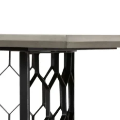 Rectangular Solange Concrete/Metal Dining Table Gray - Armen Living 10 Rectangular Solange Concrete/Metal Dining Table Gray - Armen Living -Baxton Studio Sale Shop GUEST d1e7ad84 79ce 466f bfbb 7c4976a979db