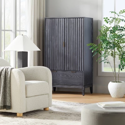 55" Thousand Oaks Wood Scalloped Cabinet - Threshold™ Designed With Studio McGee 1 55" Thousand Oaks Wood Scalloped Cabinet - Threshold™ Designed With Studio McGee