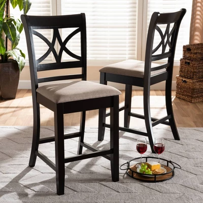 Set Of 2 Chandler Pub Chair - Baxton Studio 7 Set Of 2 Chandler Pub Chair - Baxton Studio - Image 7