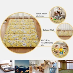 TackView Japanese Futon Floor Mattress For Adults, Futon Mattress Sleeping Mattress For Floor Roll Up Camping Mattress -Baxton Studio Sale Shop GUEST d2e0821a b7a7 4b0f a8e1 3e2ce3be7d20
