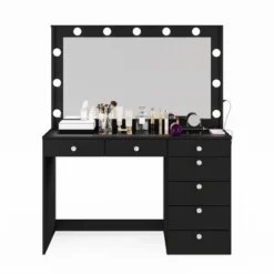 Kate Lighted Makeup Vanity - Boahaus -Baxton Studio Sale Shop GUEST d3268e6f 2893 4095 b3a8 d3919f62e129