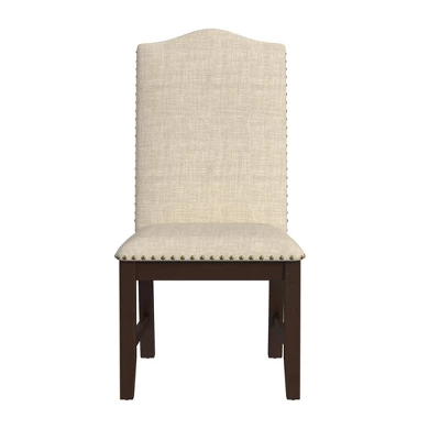 HomePop Set Of 2 Scalloped Back Dining Chairs Beige: Upholstered, Plywood Frame, Spot Clean, Polyester 9 HomePop Set Of 2 Scalloped Back Dining Chairs Beige: Upholstered, Plywood Frame, Spot Clean, Polyester - Image 9