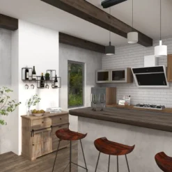 Metal Geometric 7 Bottle Wall Wine Rack With 5 Glass Holder Slots Black - Olivia & May -Baxton Studio Sale Shop GUEST d509e46c e29e 410f 9675 cdef612f99cb