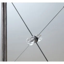 Gold Coast Vineyard 2 Drawer Mirrored Cabinet Weathered Gray - Breighton Home -Baxton Studio Sale Shop GUEST d50b600f a364 4490 a1de 4e0192aa4110