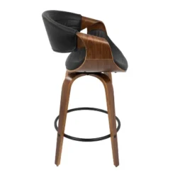 Set Of 2 Symphony Mid Century Modern Counter Height Barstool Faux Leather Walnut/Black - LumiSource 10 Set Of 2 Symphony Mid Century Modern Counter Height Barstool Faux Leather Walnut/Black - LumiSource -Baxton Studio Sale Shop GUEST d59e0f9b 6ac3 44a5 9de8 60be073cd189