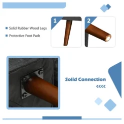 Costway Convertible Futon Sofa Bed Adjustable Couch Sleeper W/ Wood Legs NavyGreyYellow 15 Costway Convertible Futon Sofa Bed Adjustable Couch Sleeper W/ Wood Legs NavyGreyYellow -Baxton Studio Sale Shop GUEST d5bceb4c 52ae 4eb7 aa2d 38c024b12232