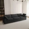 120.45" Cloud Modular Sectional Sofa With Thick Cushion, Minimalist Convertible Couch Deep Seat Couches For Living Room Sofa Sets