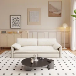 TIRAMISUBEST Queen Size Pull Out Sofa Bed, 3-in-1 Convertible Chaise Lounge Sleeper Sofa With Side Storage Pockets -Baxton Studio Sale Shop GUEST d66d7af8 3b48 4530 b0bc 508710d85a14