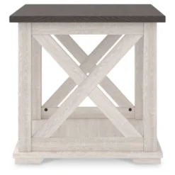Dorrinson End Side Table White/Black/Gray - Signature Design By Ashley -Baxton Studio Sale Shop GUEST d6b9160b 1fec 4cf2 8ad9 bdb56b24f01c