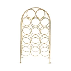 Twine Trellis Wine Rack, Holds 14 Bottles, Gold Countertop Wine Storage, Cast Iron 7 Twine Trellis Wine Rack, Holds 14 Bottles, Gold Countertop Wine Storage, Cast Iron -Baxton Studio Sale Shop GUEST d7668489 3e37 4e30 8b43 bc365a14cb86