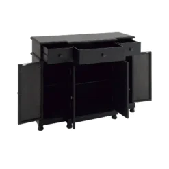 Glam Mirror And Wood Storage Cabinet Black - Olivia & May -Baxton Studio Sale Shop GUEST d79e26b4 cf25 4379 b49b abbabdb85846