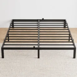 6 To 14 Inch Bed Frame With Under Bed Storage, Heavy Duty Metal Platform - Easy Assembly, No Box Spring Needed, Black -Baxton Studio Sale Shop GUEST d7dbdd75 703a 4ac4 baf5 e0c14b811f64